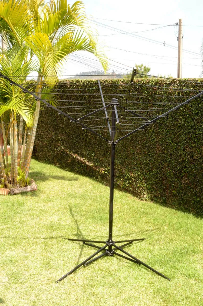 Mini Varal Giratório Móvel Preto