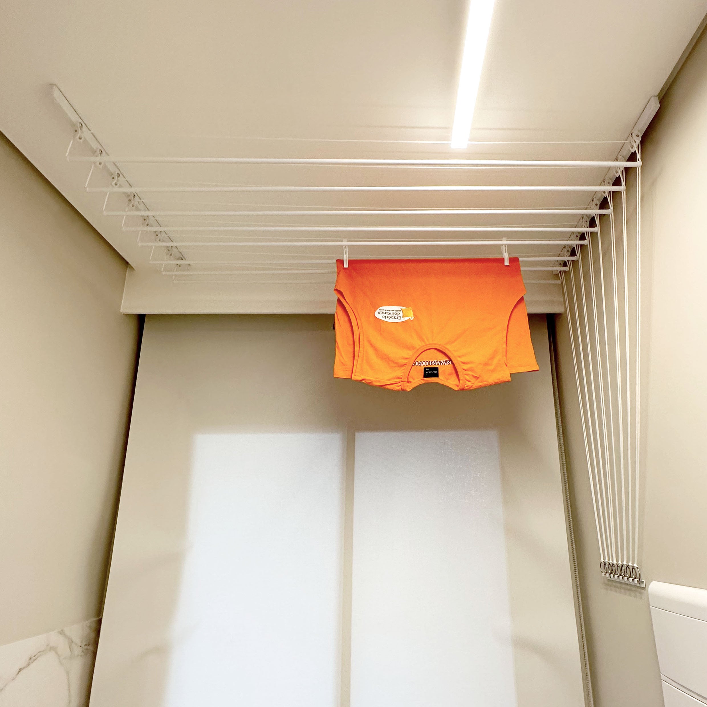 Varal Individual de Teto 6 varetas 86x49cm