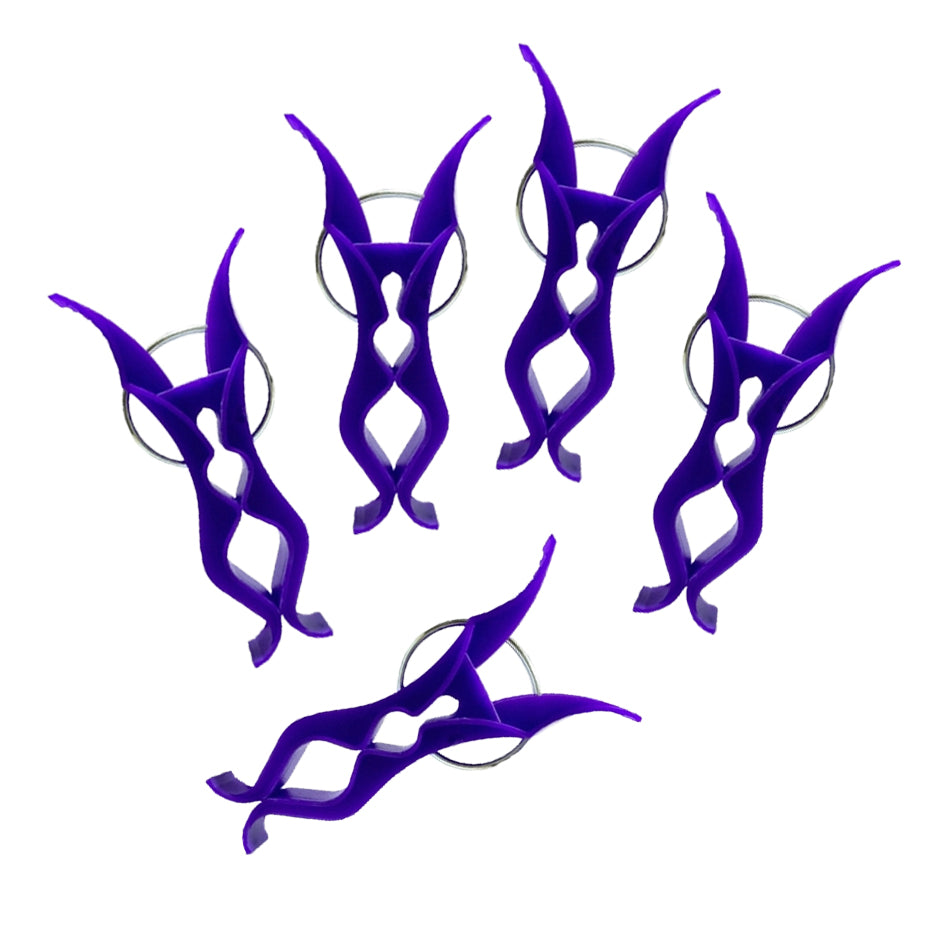 Prendedor de Roupa 5 em 1 Squadrus Roxo