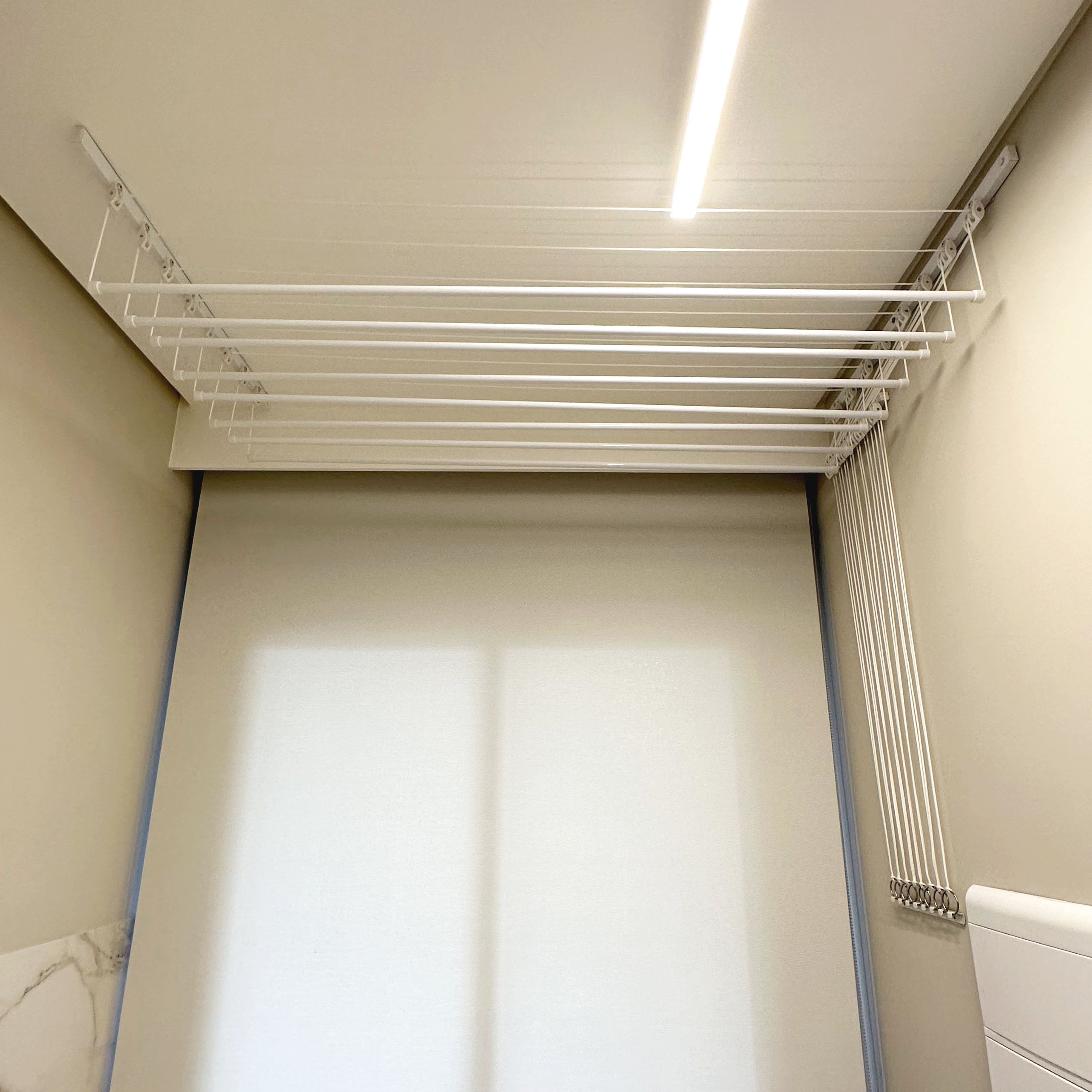 Varal Individual de Teto e Parede com Jogo de Roldanas