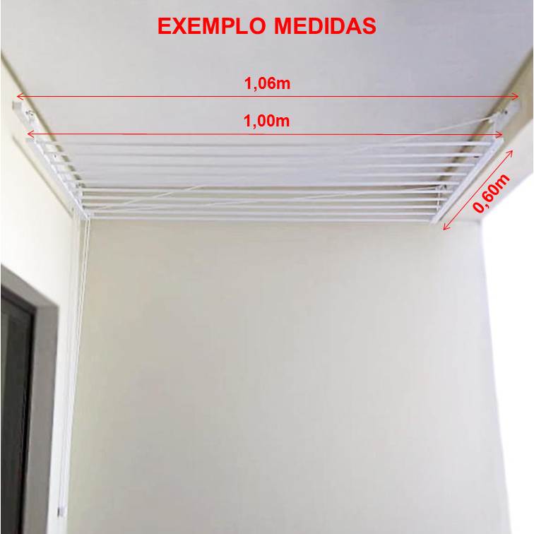 Varal Tradicional de Parede a Parede