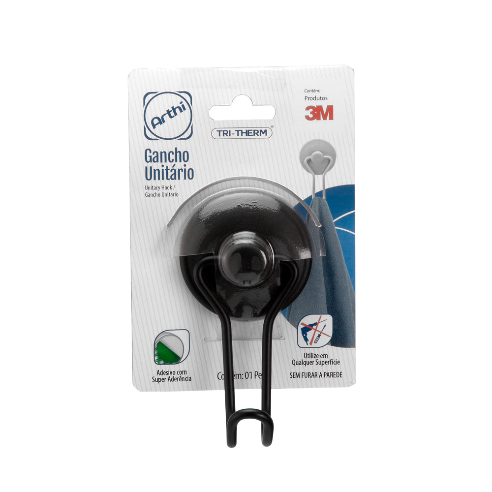 Gancho Unitário com Fixação Dupla Face Arthi