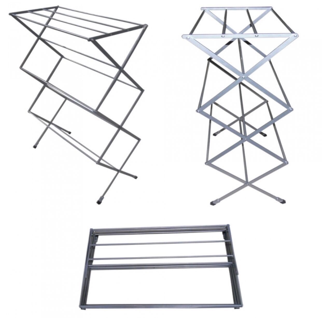 Varal Sanfonado de Chão Vertical Preto