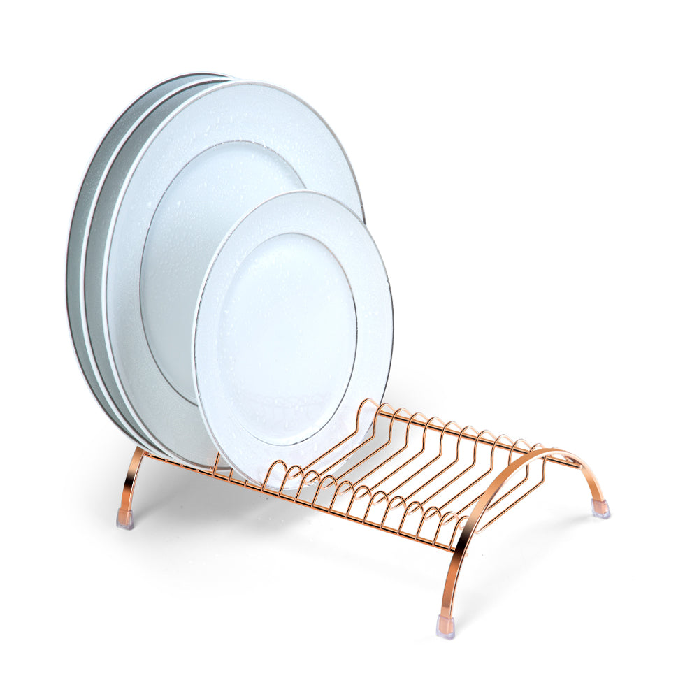 Organizador Seca Pratos Para Armário e Pia Rosé Gold Arthi