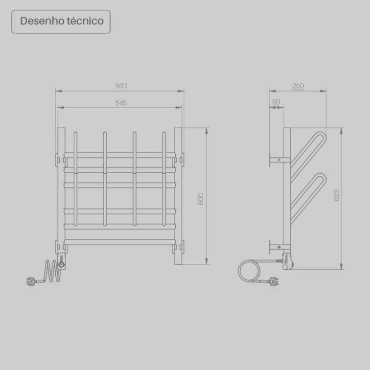 Secador Elétrico de Calçados 4 Pares