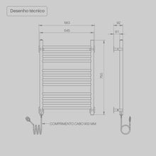 Carregar imagem no visualizador da galeria, Toalheiro Térmico Esatto Branco Seccare
