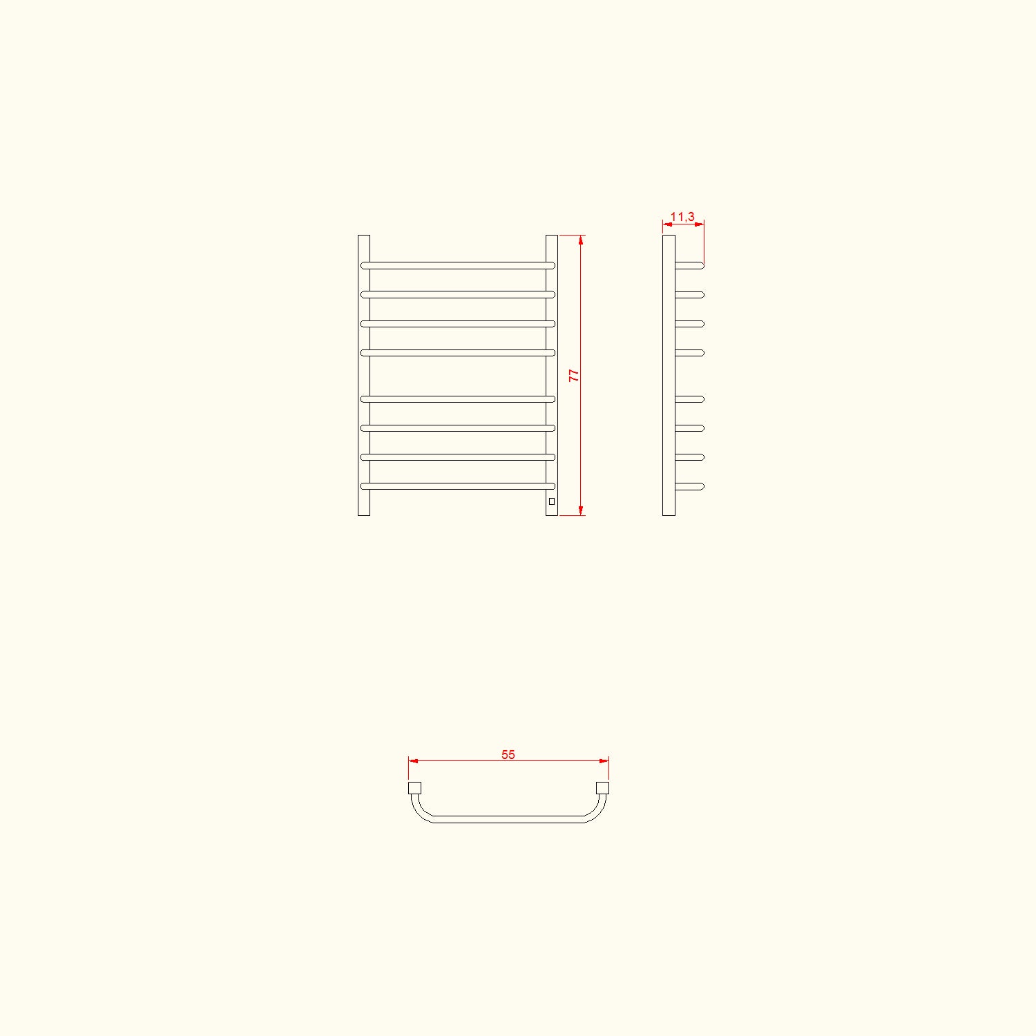 Toalheiro Térmico 2 Toalhas Bronze Flape