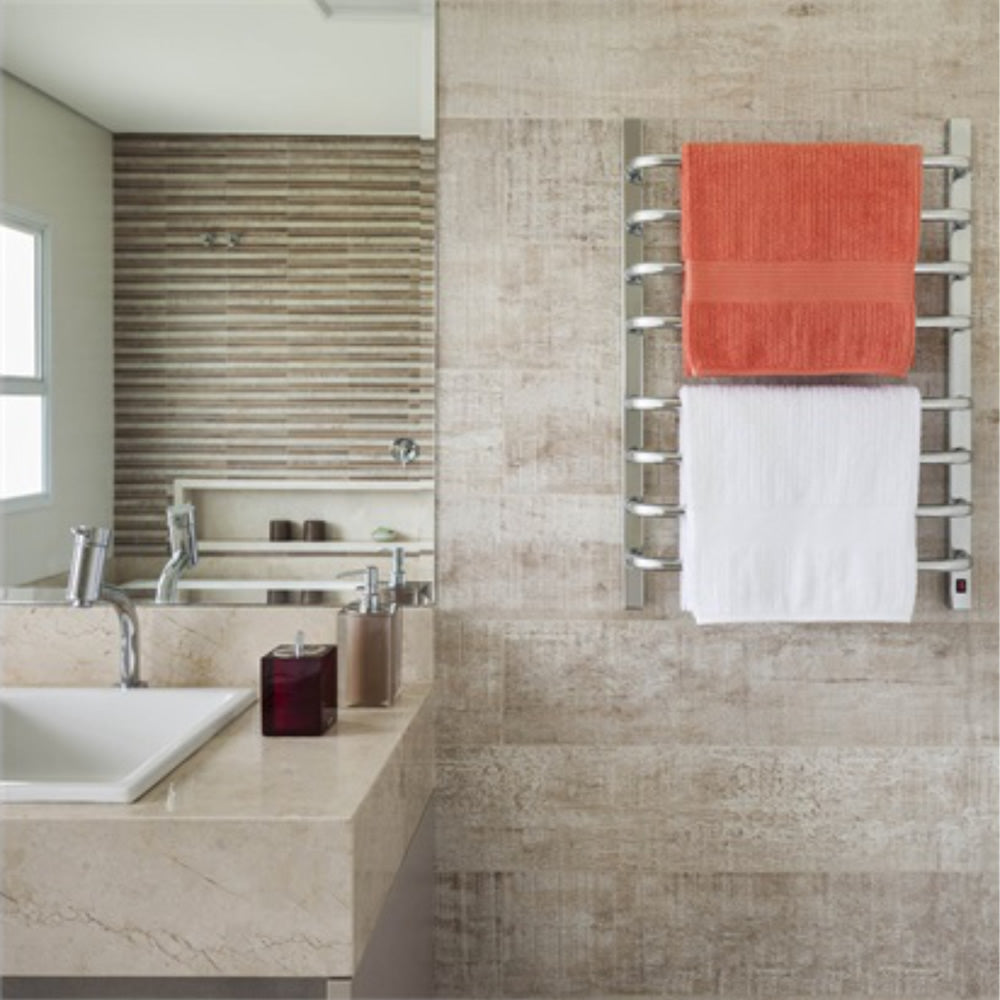 Toalheiro Térmico 2 Toalhas Cromado Flape