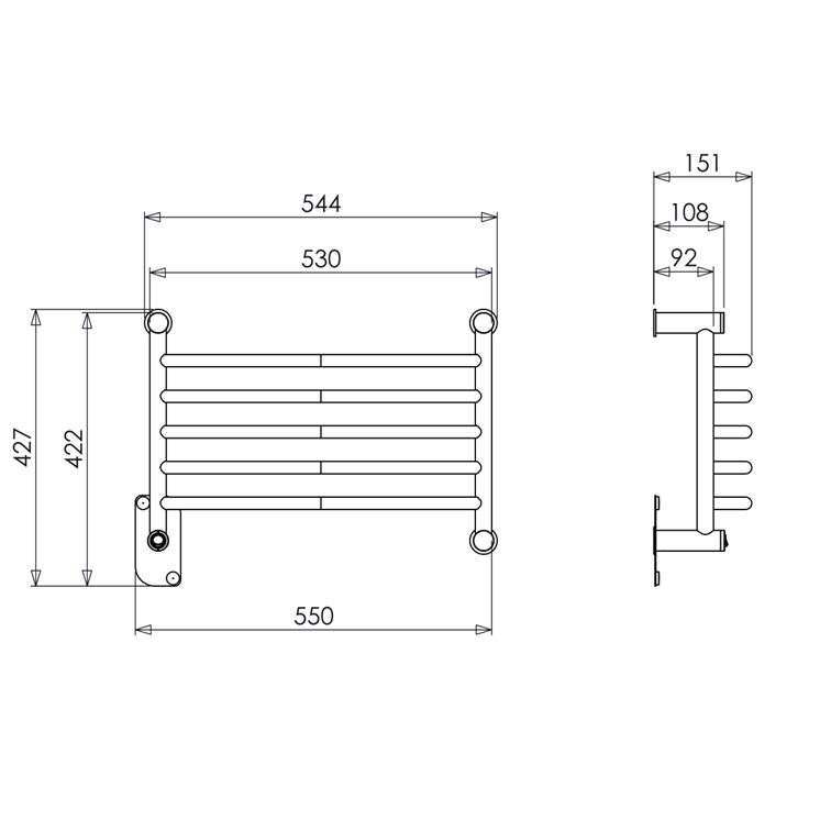 Toalheiro Térmico Belice Clean Inox Aquece