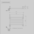 Toalheiro Térmico Decorato Reto Inox Seccare