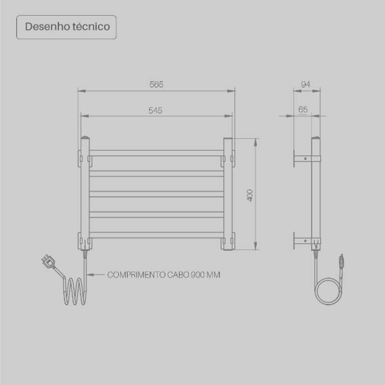Toalheiro Térmico Delicatto Branco Seccare