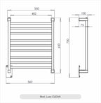 Toalheiro Térmico Luxo Clean Inox Aquece