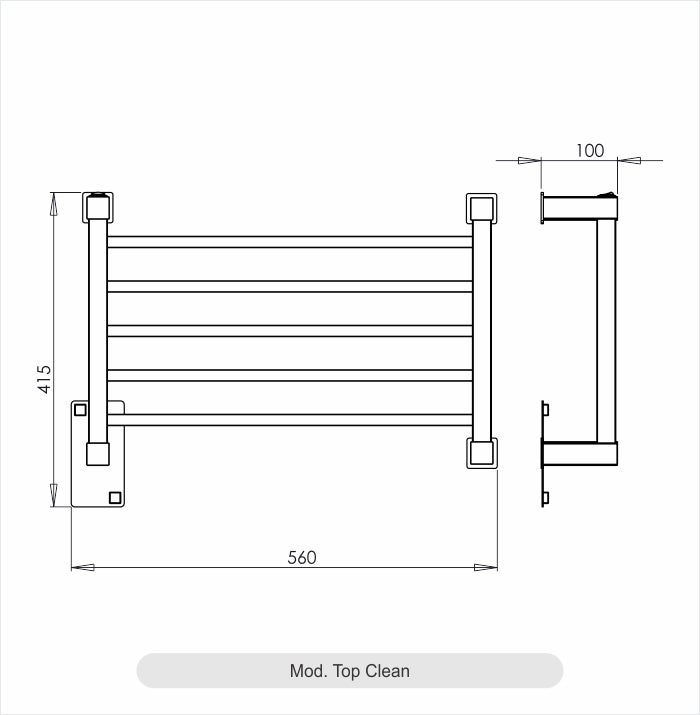 Toalheiro Térmico Top Clean Branco Aquece