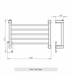 Toalheiro Térmico Top Clean Preto Aquece