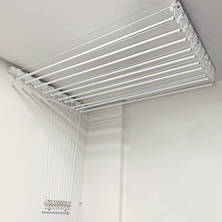 Varal Individual de Teto e Parede com Jogo de Roldanas