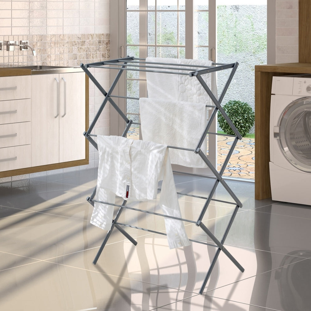 Varal Sanfonado de Chão Vertical