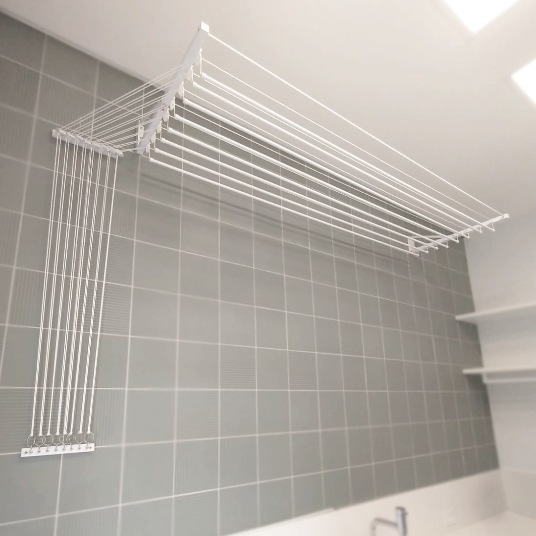 Varal Individual de Parede com Jogo de Roldanas