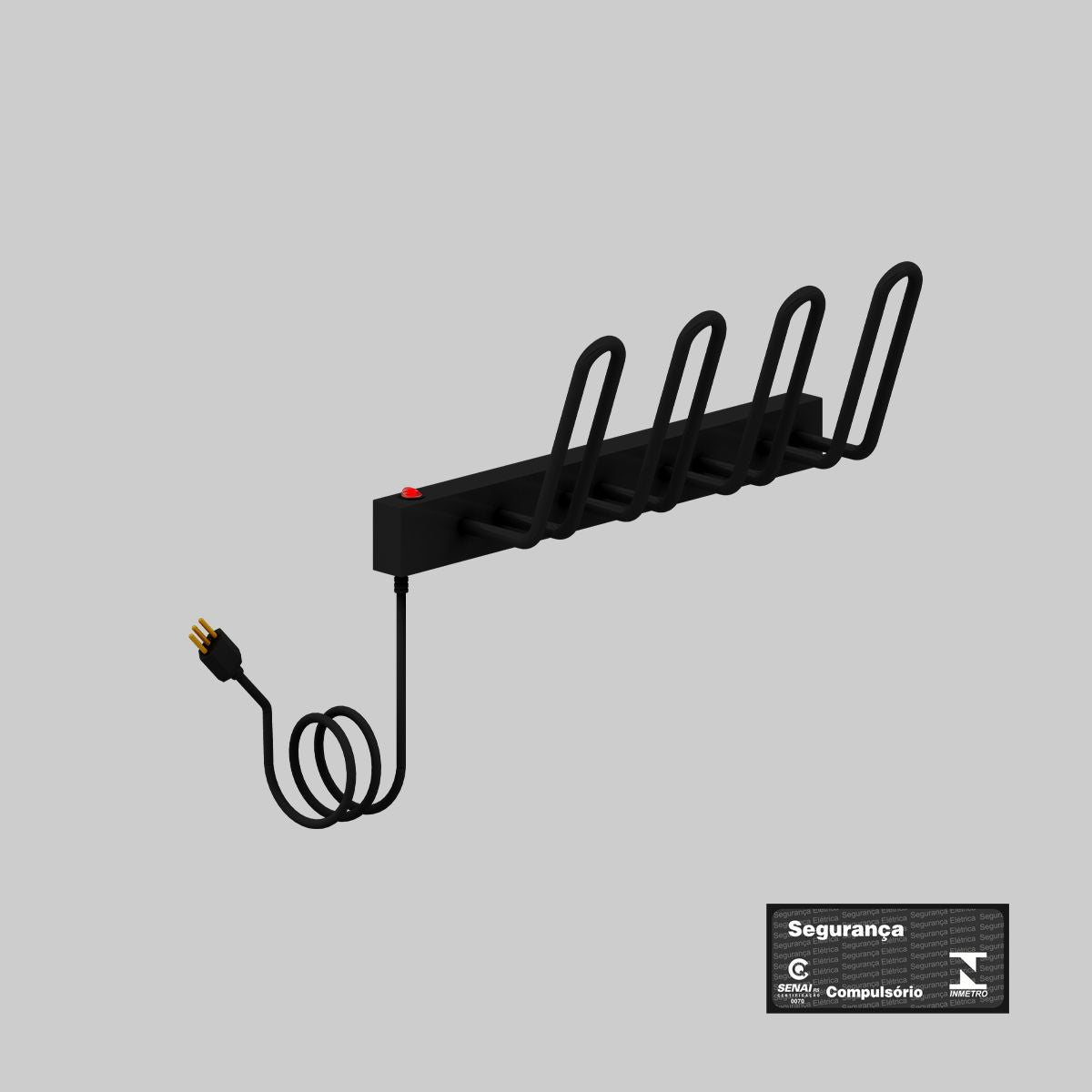 Secador Elétrico de Calçados 2 Pares Preto