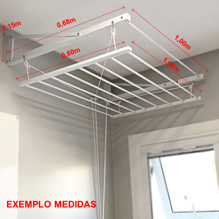 Varal Tradicional de Parede